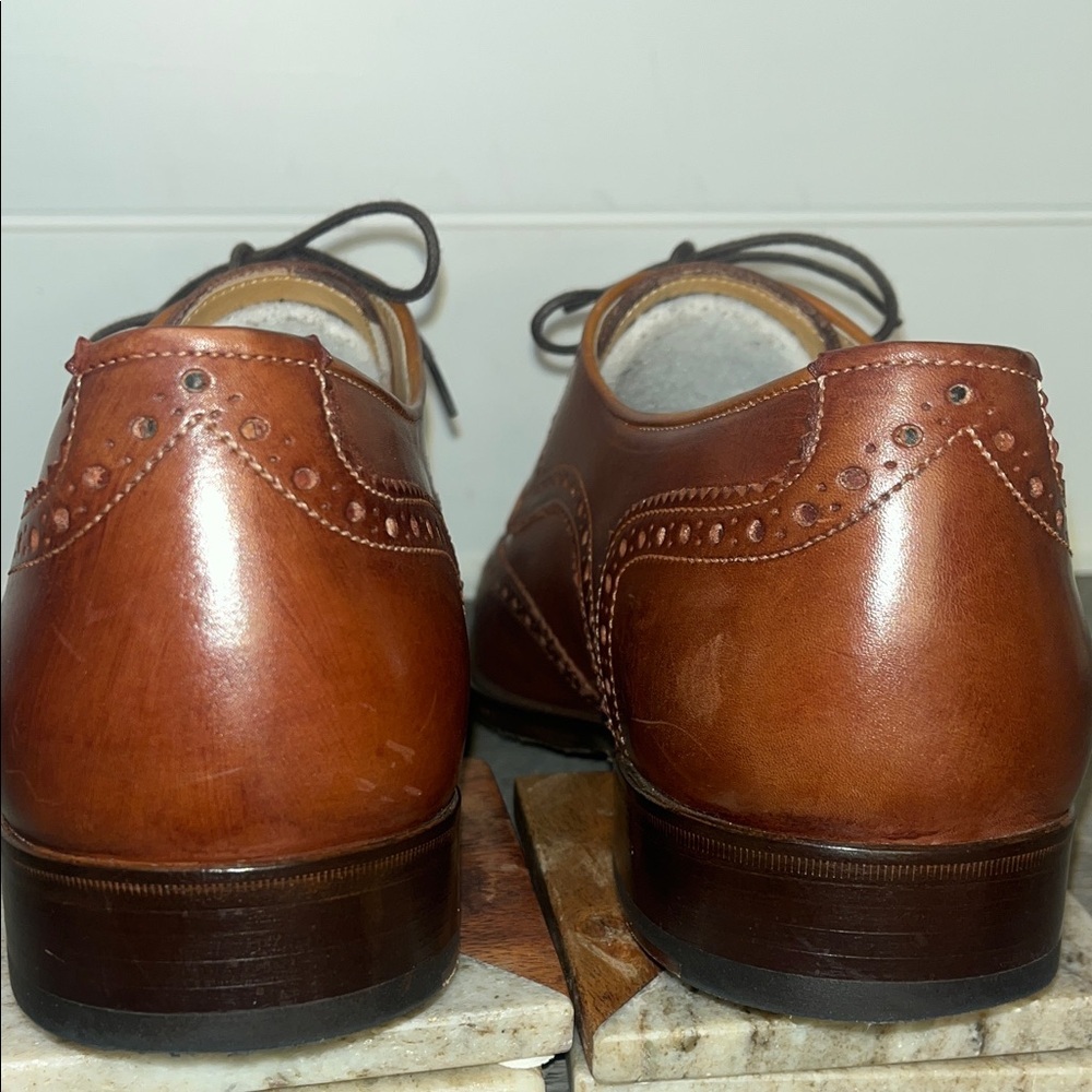 Ace Marks Wingtip Vincent Wingtip Cognac Antique - Size 12 - Picture 8 of 17